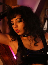 Mitzi X Explores Her Kinky Side In A Dungeon With Masturbation And Dominant Poses photo 08