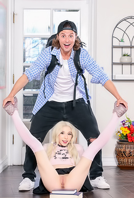 Horny Blond Teen Gets Hardly Ass Fucked