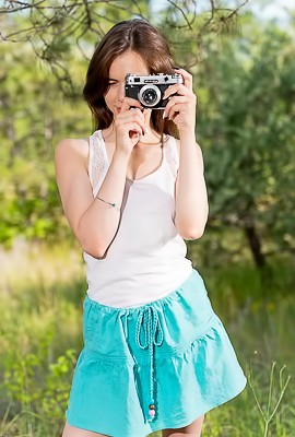 Sirena Milano Wears Short Skirt