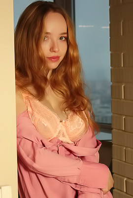 Rinna Ly Smiling As She Feels Her Delicate Pink Nipples Stiffen Between Her Fingertips