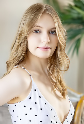 Sonya Elf Blue-eyed Beauty Fondles Her Perky Breasts Amorously